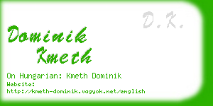 dominik kmeth business card